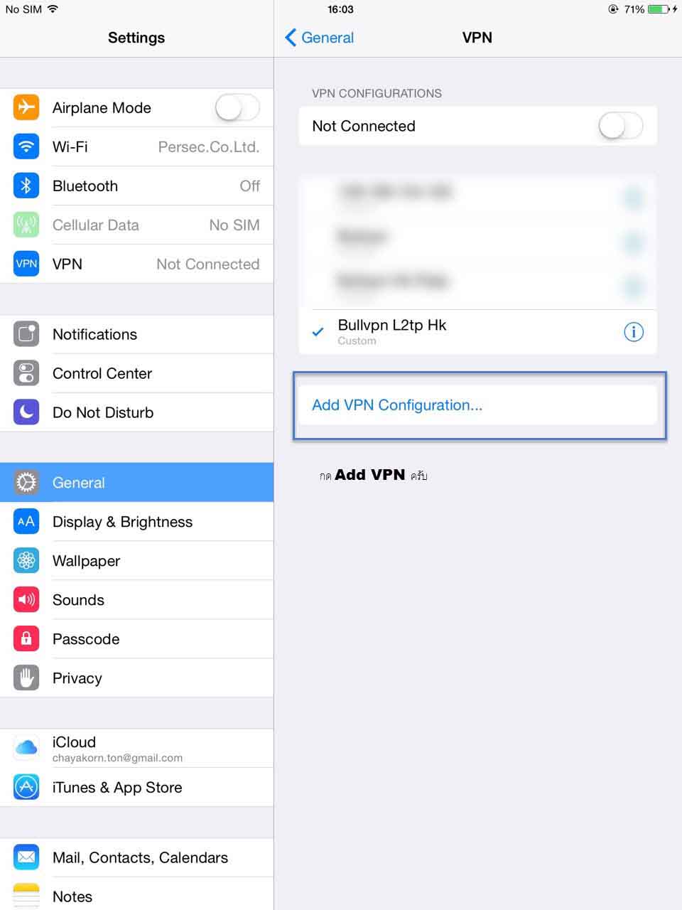 Set L2TP for IOS Iphone Ipad 2