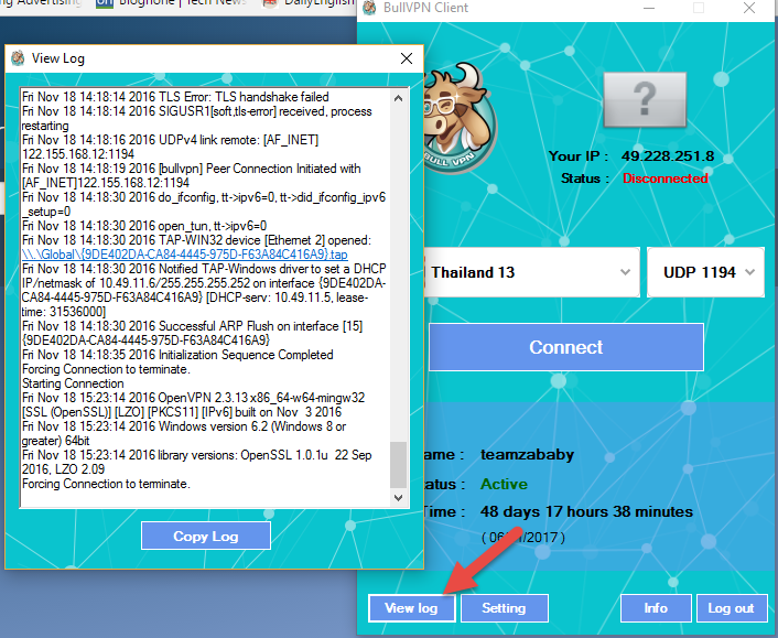 How to Setup BullVPN Client Step 10