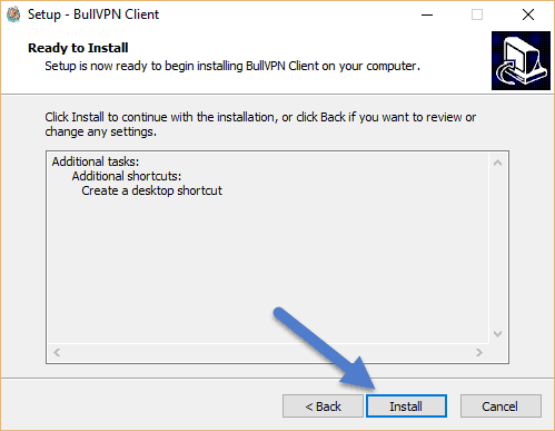 How to Setup BullVPN Client Step 3