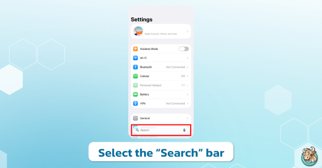select-the-search-bar