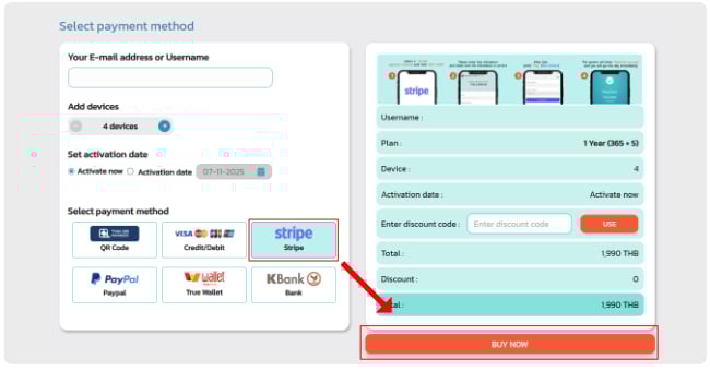 BullVPN-payment-stripe