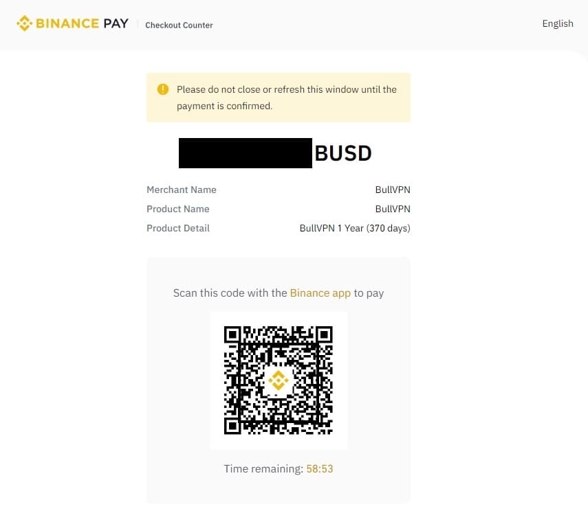 how-to-pay-bullvpn-with-binance-pay