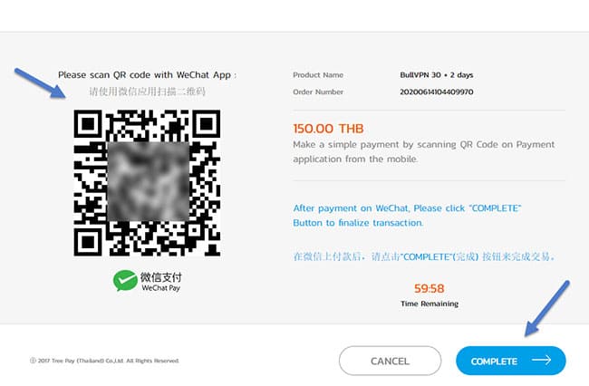 how-to-pay-bullvpn-with-thai-qr